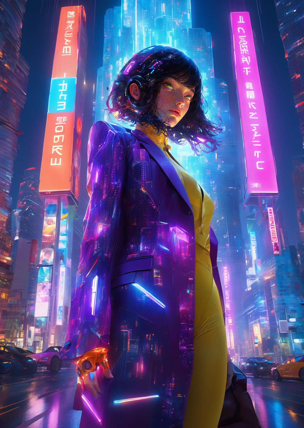 00393-3943766608-(Filip Hodas) colorful, dream-like, female-figures, immersive, installation, playful, Swiss, vibrant, video-art __1girl , wearin.png